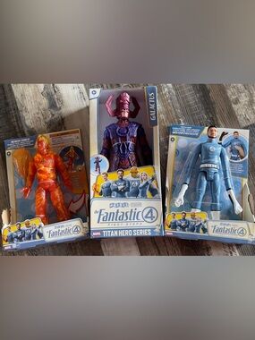 Marvel Galactus, Human Torch, & Mister Fantastic Titan Hero Series Action Figure